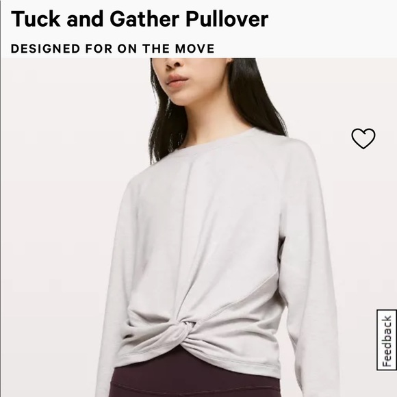 Lululemon Tuck and gather pullover size 2 - Picture 6 of 8